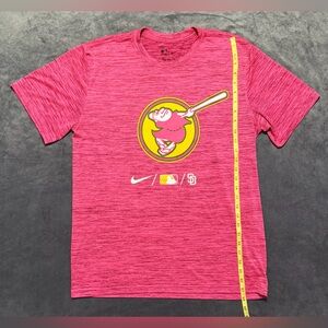 Men's San Diego Padres Nike Pink City Connect Velocity Performance T-Shirt L
